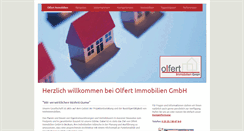 Desktop Screenshot of olfert-immobilien.de